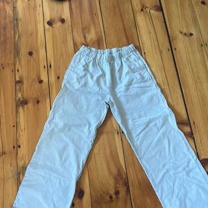 wide leg brandy sweatpants
